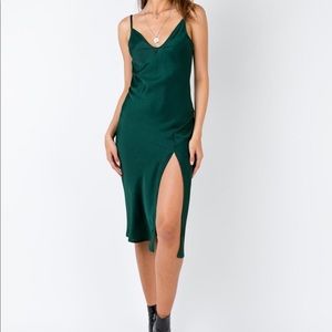 green princess poly midi dress in size medium